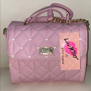 Luv Bestest Cute Pink and Rainbow Purse